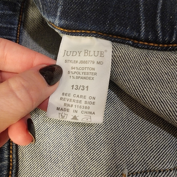 Judy Blue Dark Blue Women's Jeans - Picture 4 of 6